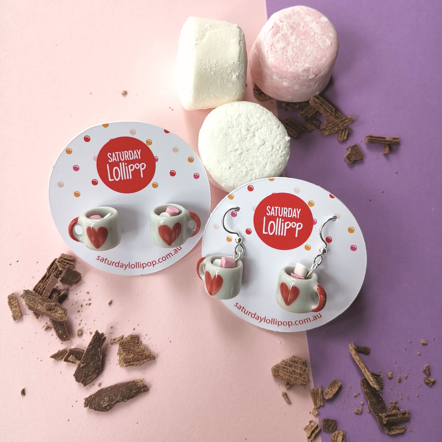 Hot Chocolate earrings