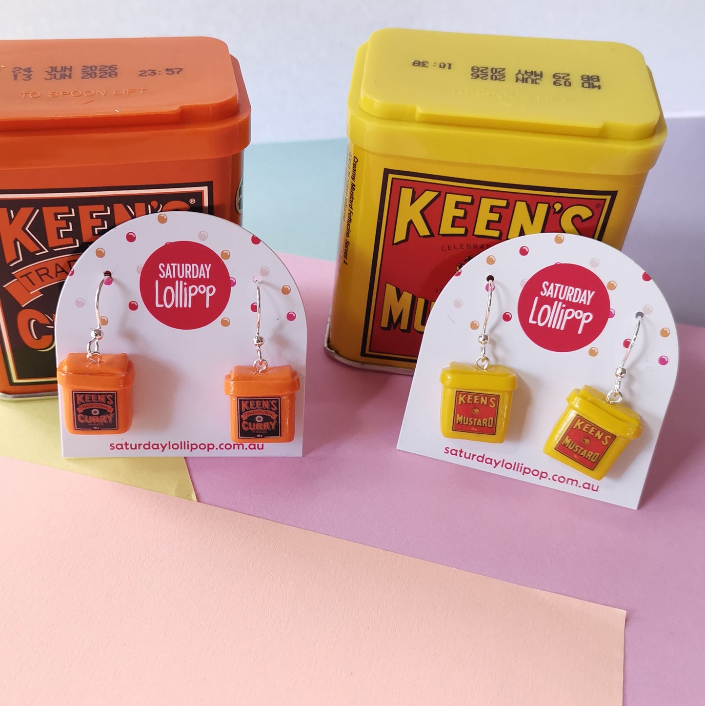 Keen as Mustard, Keen as Curry earrings