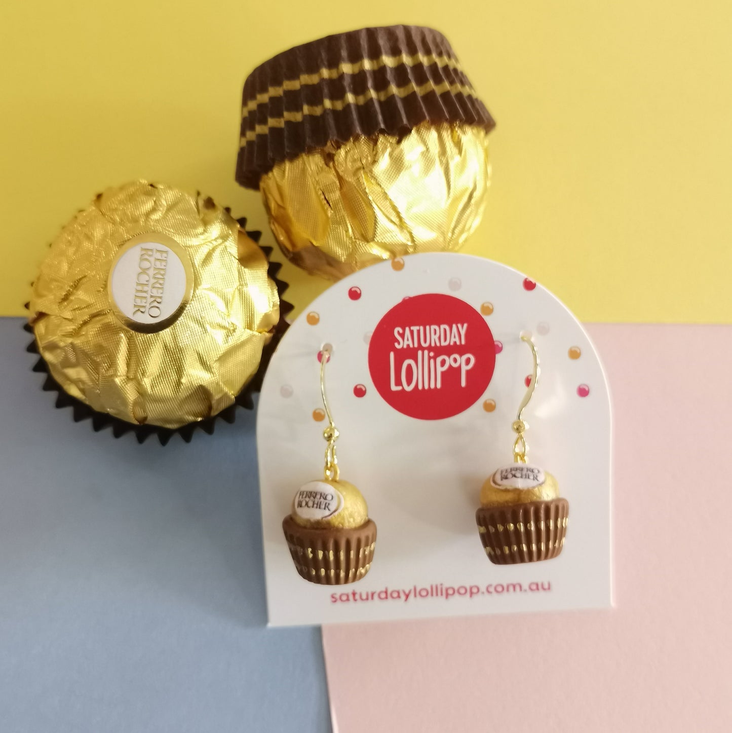 Ferrero Rocher earrings