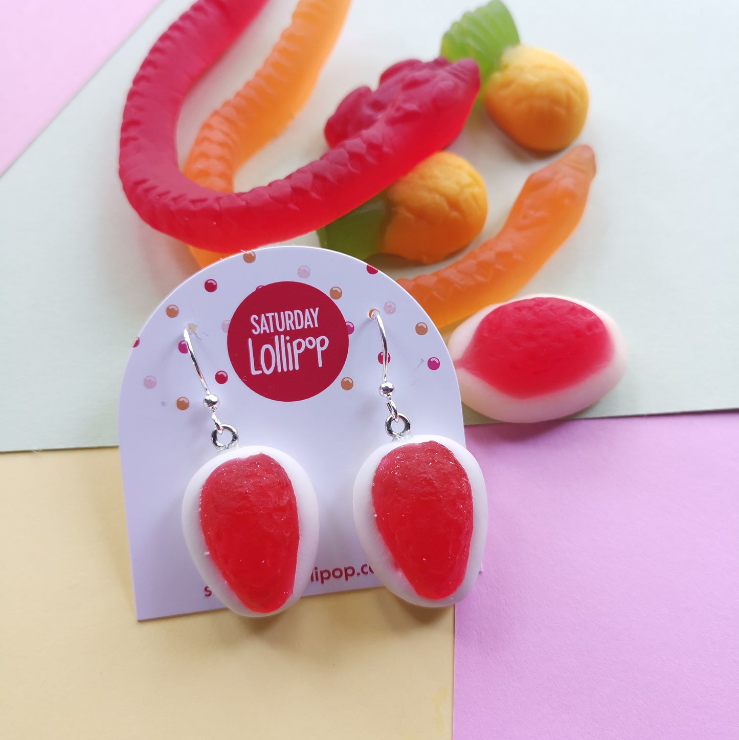 Strawberry & Cream lolly dangles