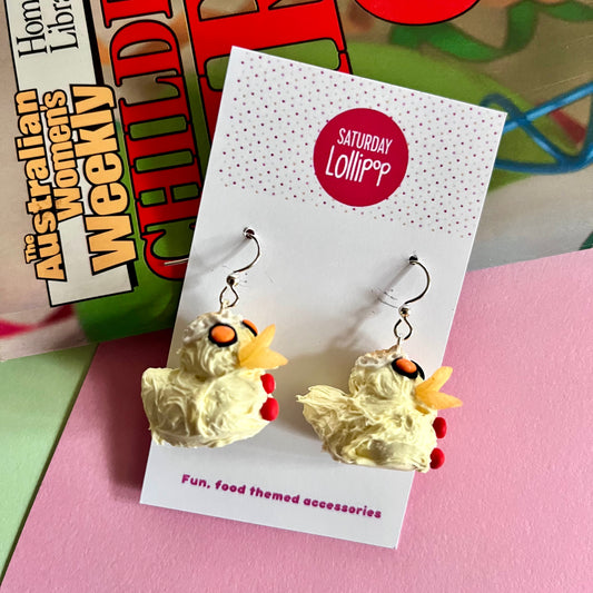 Duck cake earrings