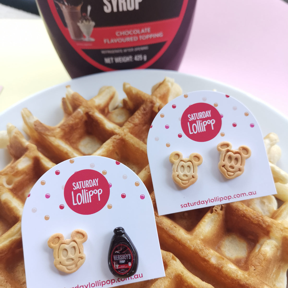 Mickey waffle studs