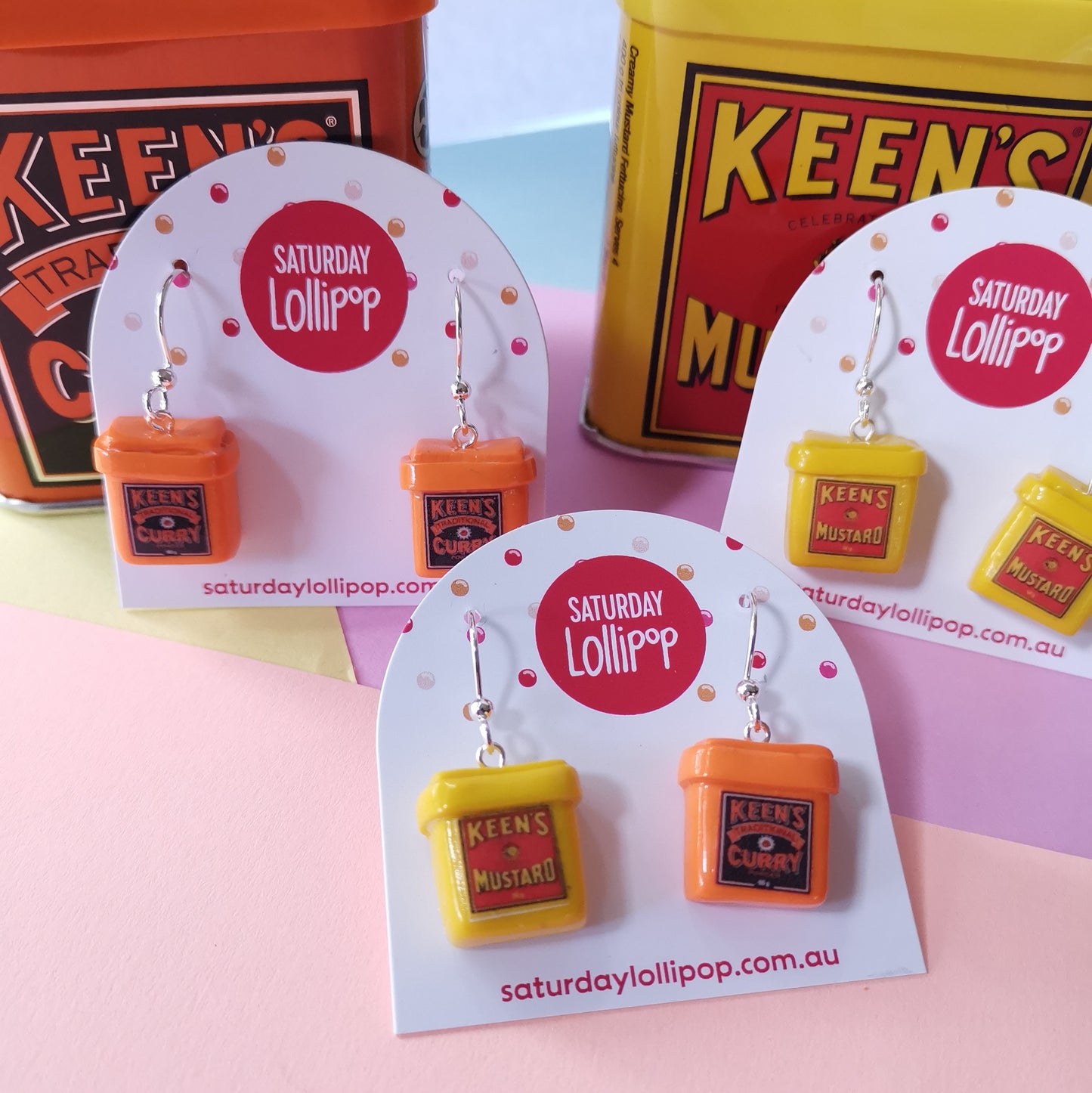 Keen as Mustard, Keen as Curry earrings