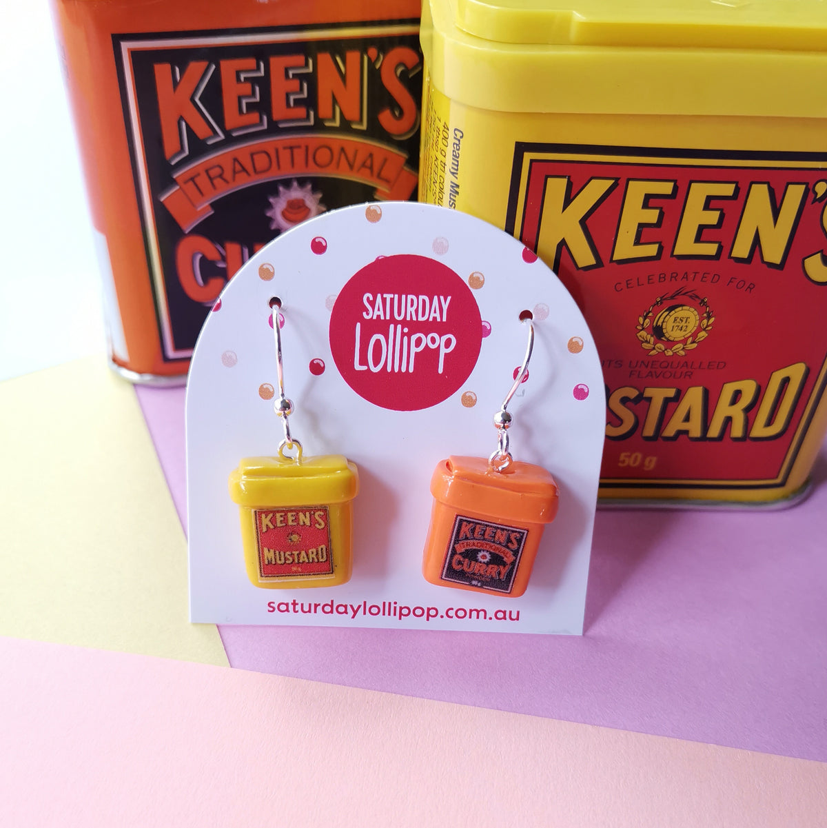 Keen as Mustard, Keen as Curry earrings