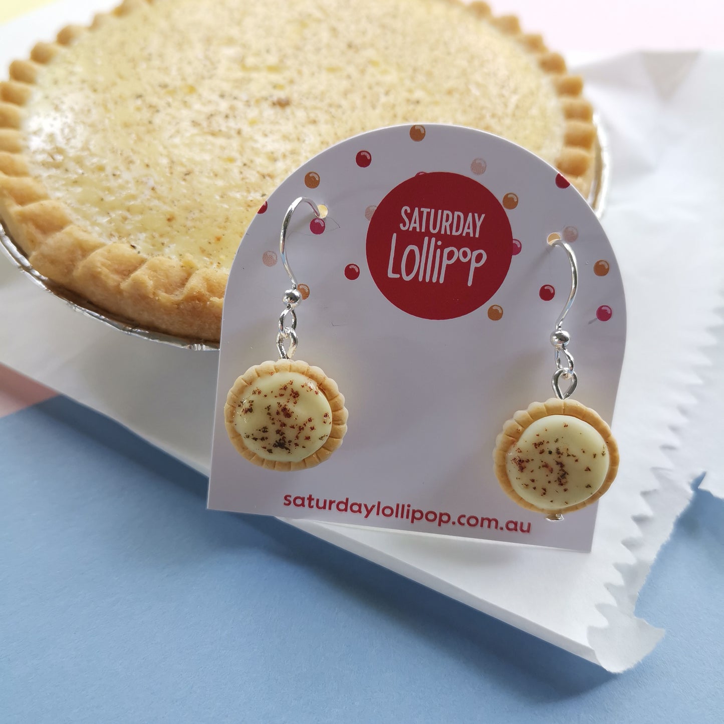 Custard Tart earrings