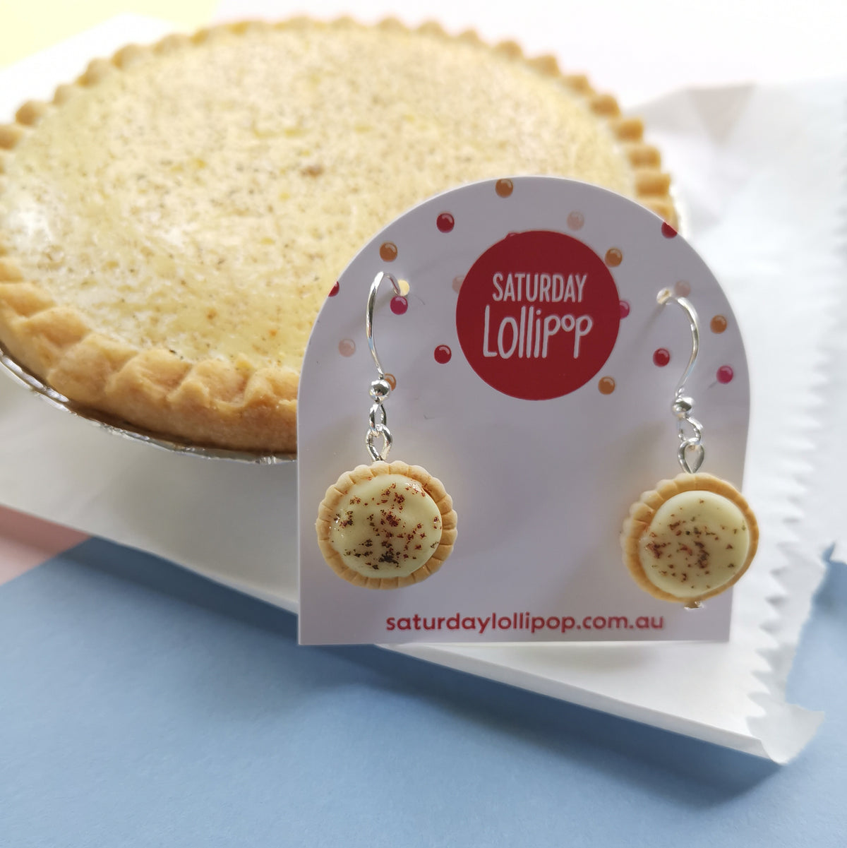 Custard Tart earrings