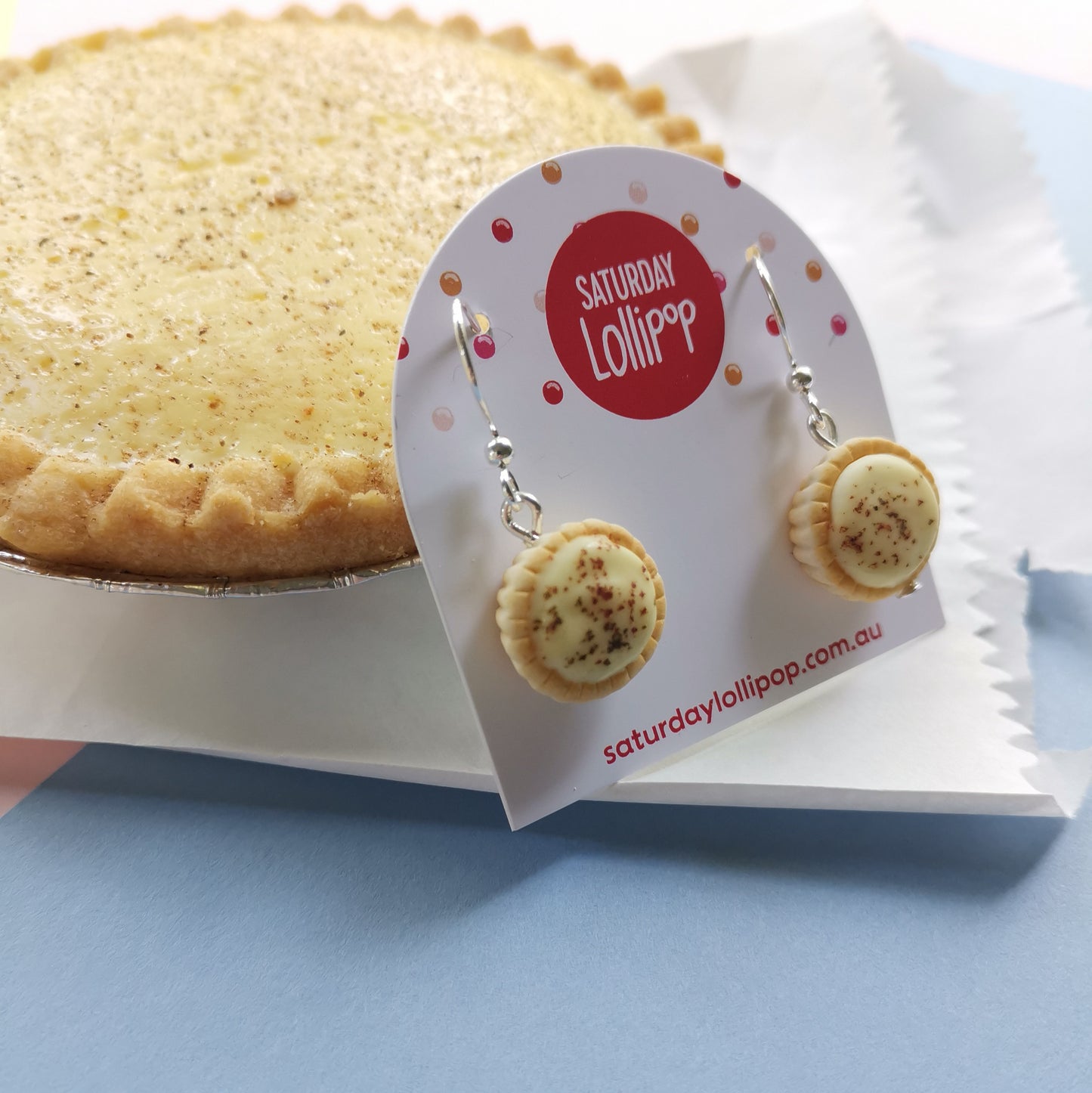 Custard Tart earrings