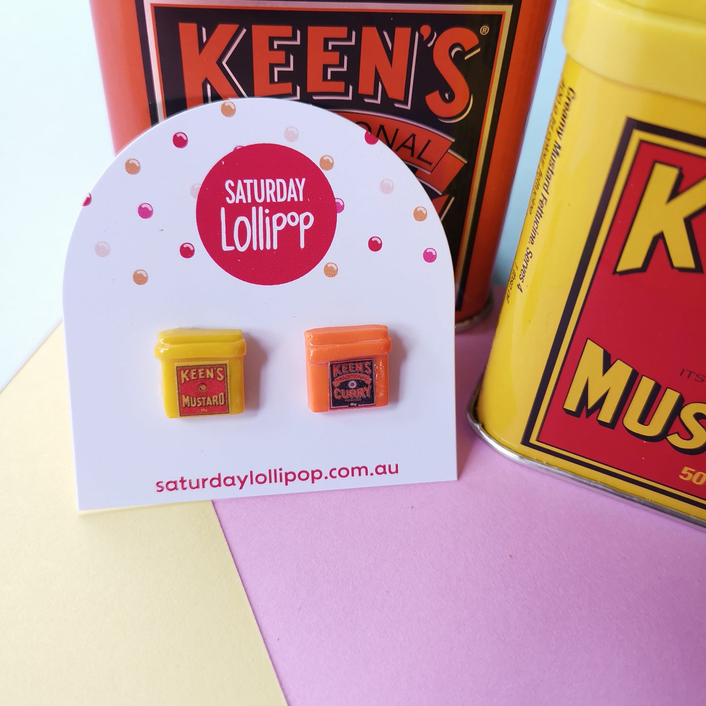 Keen as Mustard, Keen as Curry earrings