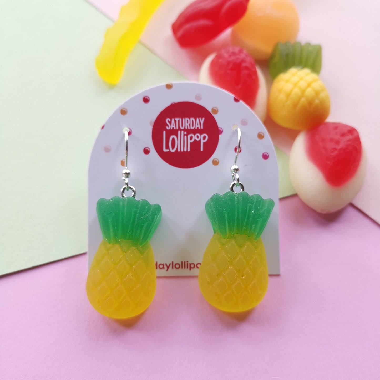 Pineapple lolly earrings
