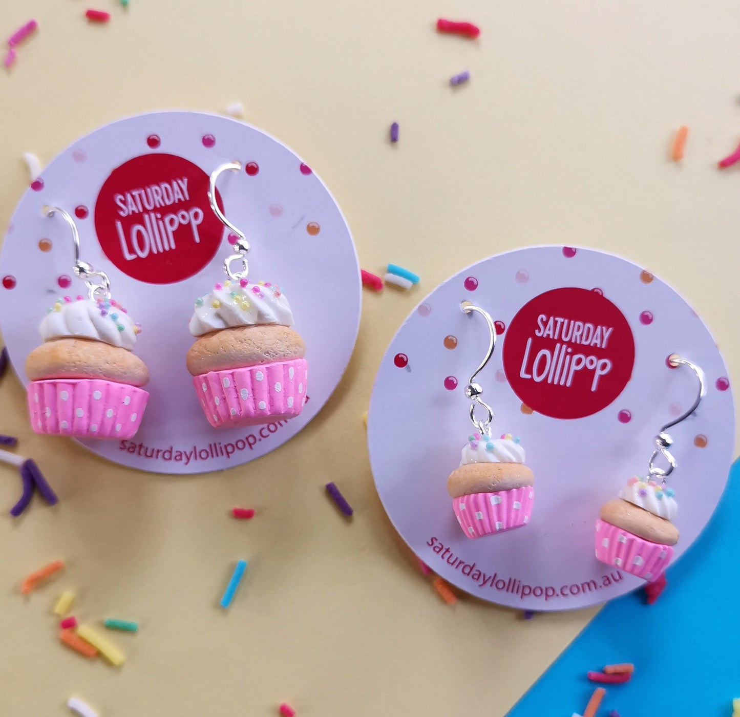 Cupcake earrings
