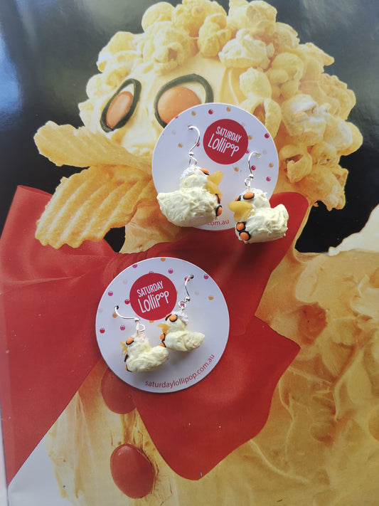 Duck cake earrings